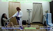 डॉक्टर टाम्पास होम वीडियो में एंजेल सैन्टाना के साथ अपनी पहली स्त्री रोग परीक्षा का वीडियो।