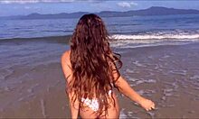 Любительское видео пляжного секса с португальскими женами