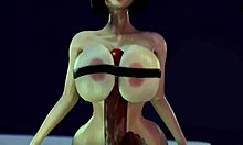 Erotisk 3D-video med stora bröst tjejer som blir knullade och fyllda med sperma